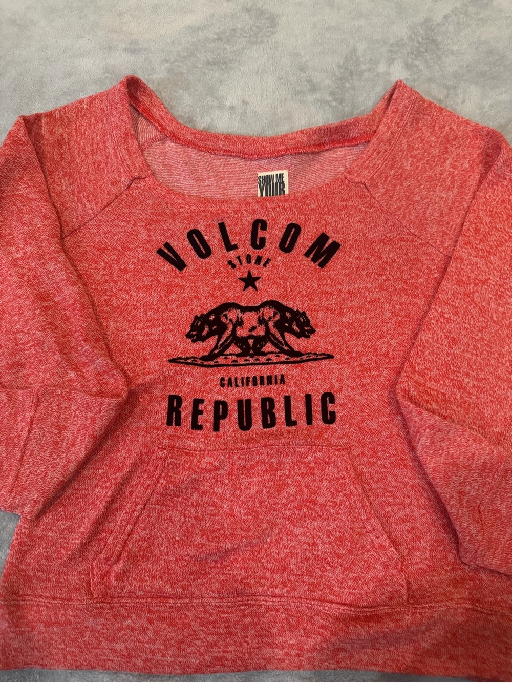 Show Me Your MuMu Red Graphic Pullover Sweatshirt